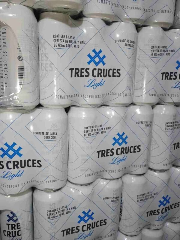 Cerveza Tres Cruces ligth lata 473 ml (SUPER OFERTA)